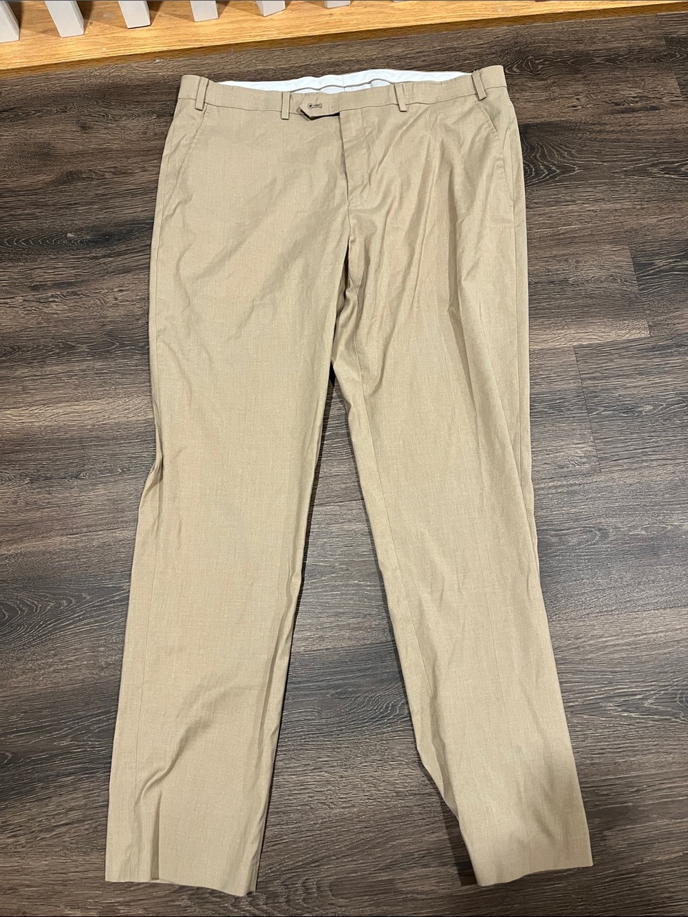 Alfani Men's Khaki Slim Dress Chinos - Light Tan